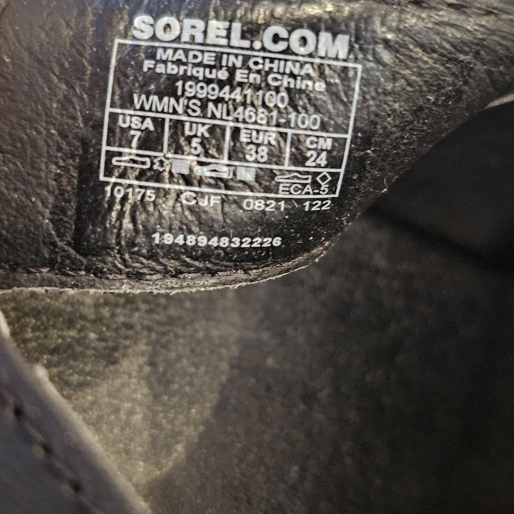 Sorel Joanie III Slingback Wedge Sandals Black White Zebra Print Size 7 NEW - Picture 8 of 12